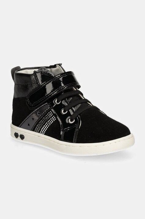 Παιδικά sneakers σουέτ Primigi χρώμα: μαύρο, PLK 69027