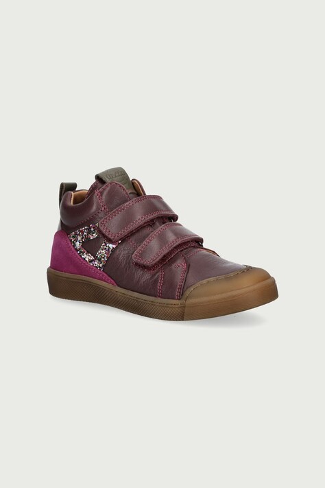 Froddo Cipele za djecu od kože ROSARIO HIGH-TOP ljubičaste G2110134