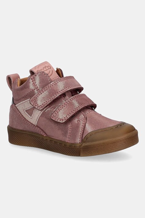 Froddo półbuty zamszowe dziecięce ROSARIO HIGH-TOP kolor różowy G2110134