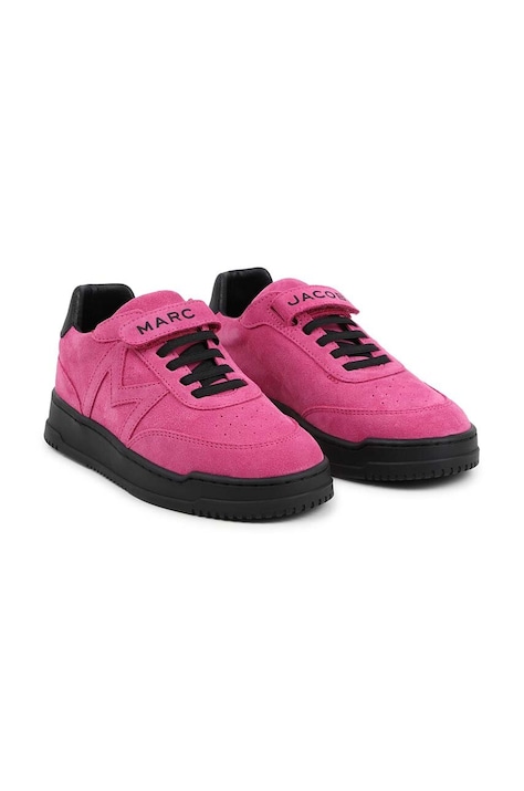 Dětské semišové tenisky Marc Jacobs fialová barva, W60383