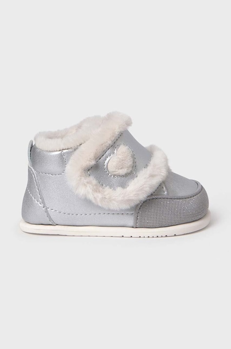 Mayoral buty zimowe niemowlęce kolor srebrny 42468