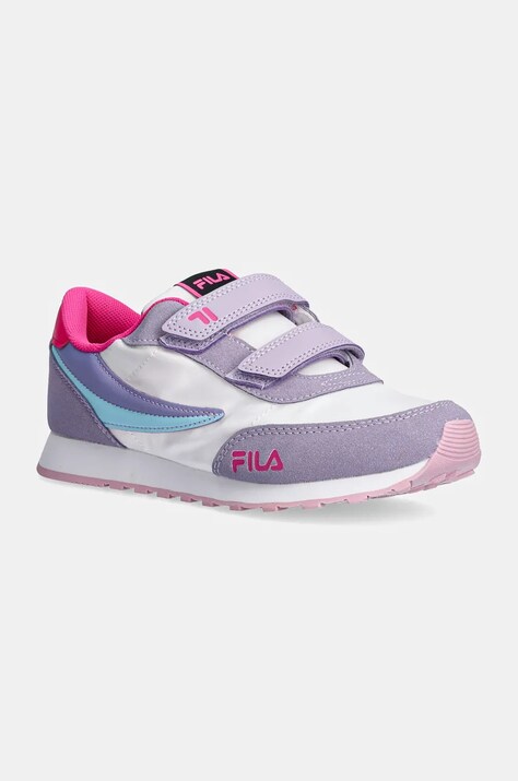 Παιδικά αθλητικά παπούτσια Fila ORBIT REVOLUTION velcro χρώμα: μοβ, FFK0225