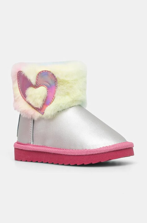 Agatha Ruiz de la Prada cizme de iarna copii culoarea argintiu, 241988