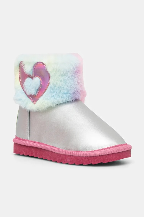 Agatha Ruiz de la Prada śniegowce dziecięce kolor srebrny 241988