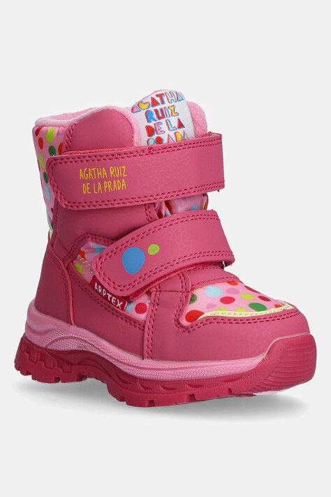 Agatha Ruiz de la Prada cizme de iarna copii culoarea roz, 241990