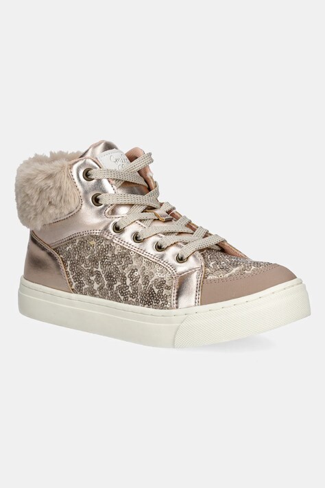 Garvalin sneakers pentru copii culoarea auriu, 241531