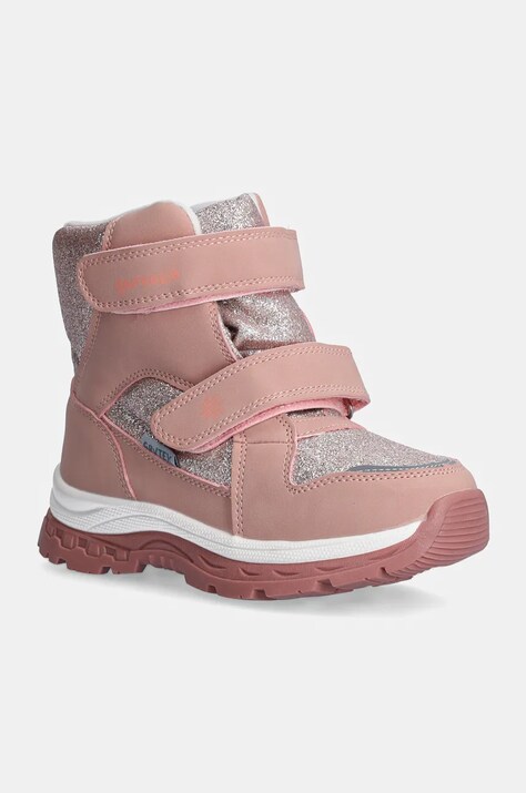 Garvalin buty zimowe dziecięce kolor różowy 241850