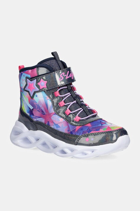 Παιδικά αθλητικά παπούτσια Skechers TWISTY BRIGHTS χρώμα: μαύρο, 302690L