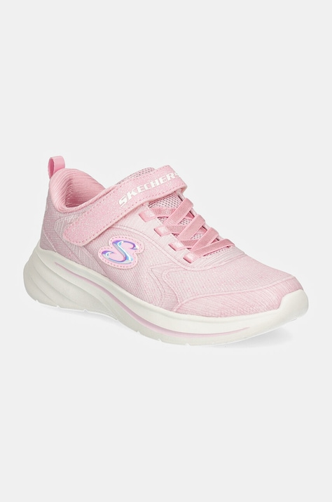 Detské tenisky Skechers WAVE 92 ružová farba, 303557L