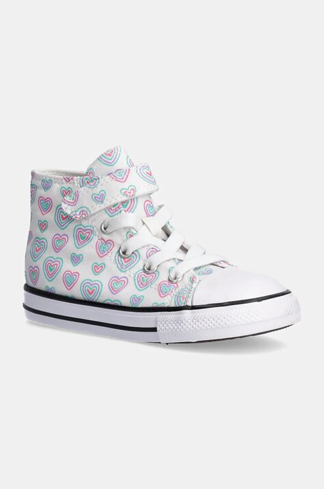 Παιδικά πάνινα παπούτσια Converse CHUCK TAYLOR ALL STAR 1V χρώμα: άσπρο, A08379C