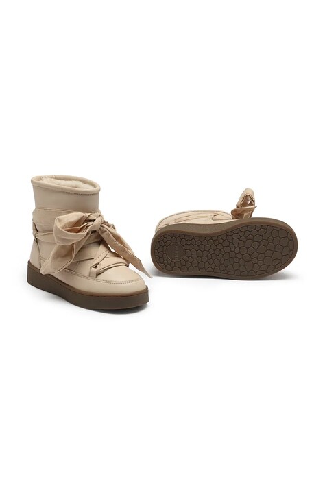 Детские кожаные сапоги Donsje Ganza Boots цвет бежевый 2024300