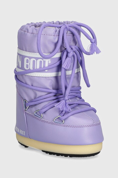 Moon Boot cizme de iarna copii ICON NYLON culoarea violet, 80D1400440