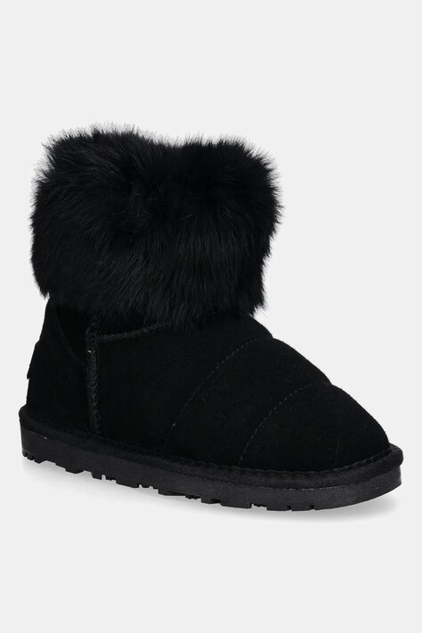 Patrizia Pepe Girl hócipő velúrból fekete, PPJ941