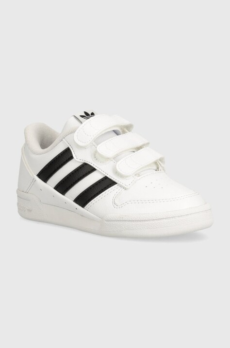 Детские кожаные кроссовки adidas Originals TEAM COURT 2 STR CF цвет белый ID6634