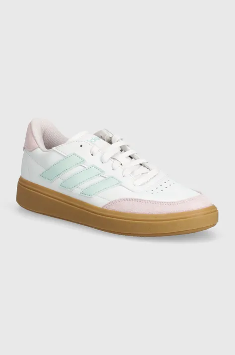 adidas sneakers pentru copii COURTBLOCK culoarea alb, ID6497