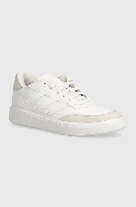adidas sneakers pentru copii COURTBLOCK culoarea alb, ID6501
