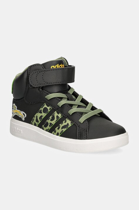 Detské tenisky adidas GRAND COURT MID LionKing šedá farba, IF4094