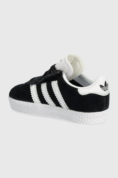 Дитячі кросівки adidas Originals GAZELLE CF EL — AW24-OBK04L, чорний — фото 3