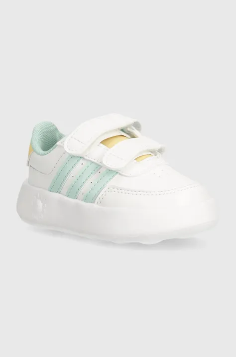 Dětské sneakers boty adidas BREAKNET 2.0 CF bílá barva, IH2386