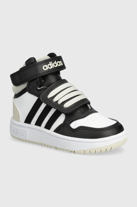 Детские кроссовки adidas Originals HOOPS MID 3.0 AC цвет чёрный IH7903