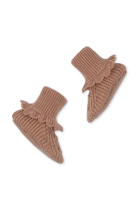 Обувь для новорождённых Konges Sløjd CABBY BOOTIES цвет коричневый KS101216