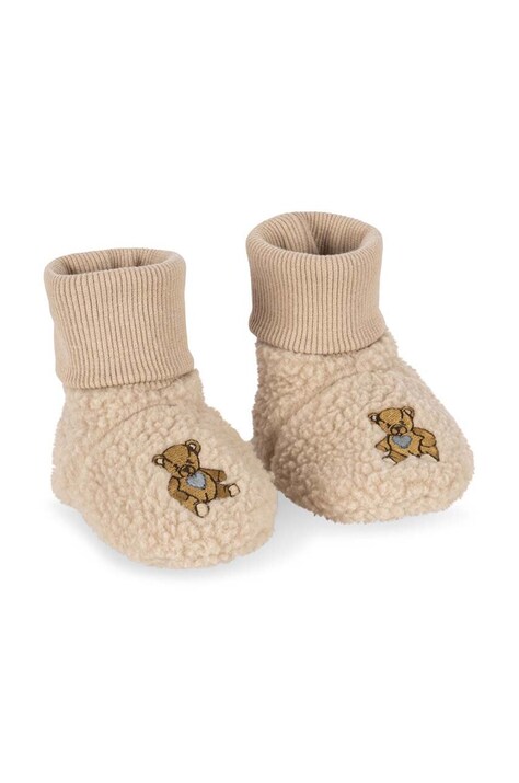 Konges Sløjd pantofi pentru bebelusi SAFA BOOTS GRS culoarea bej, KS101293