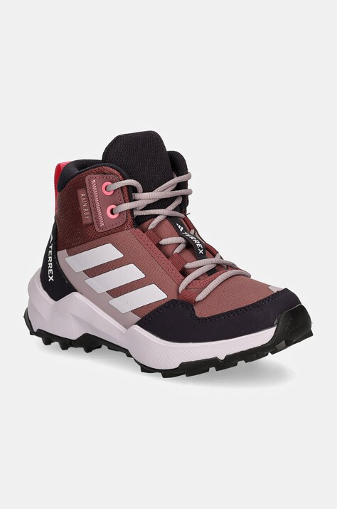 Дитячі черевики adidas TERREX TERREX AX4R R.RDY MID колір фіолетовий IF6519