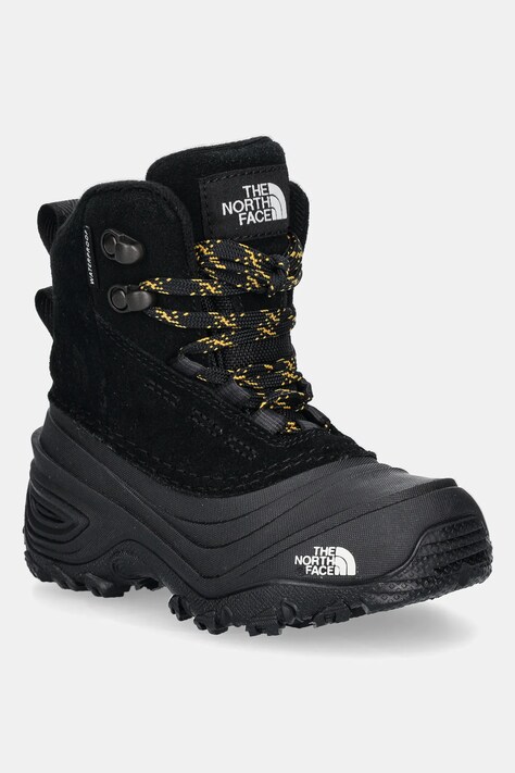 The North Face pantofi din piele intoarsa pentru copii CHILKAT V LACE WP culoarea negru, NF0A7W5YKX71