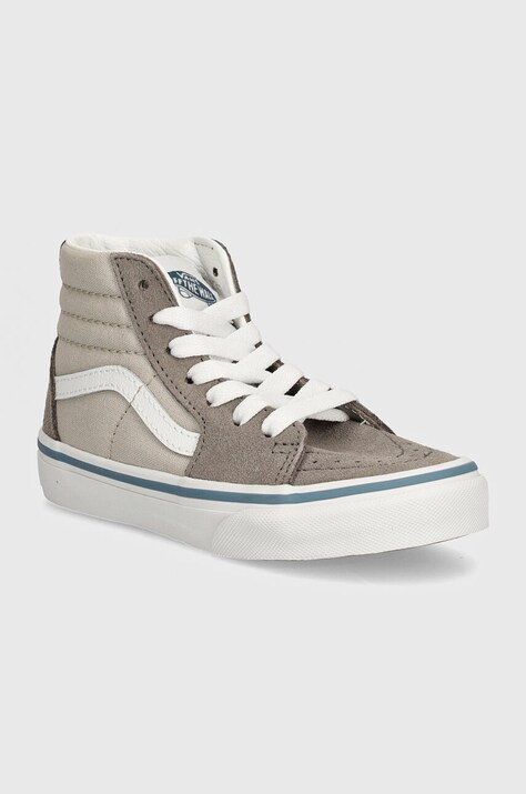 Παιδικά πάνινα παπούτσια Vans SK8-Hi χρώμα: γκρι, VN000CYND3Y1