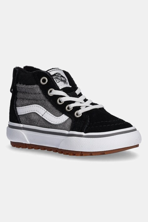 Παιδικά δερμάτινα πάνινα παπούτσια Vans MTE SK8-Hi Zip χρώμα: γκρι, VN000D0MN421