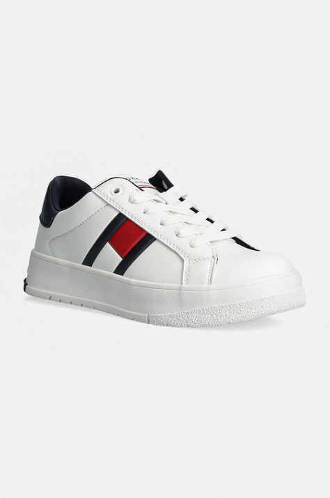 Tommy Hilfiger sneakers pentru copii culoarea alb, T3X9-33637