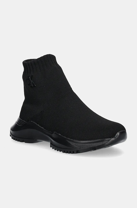 Calvin Klein Jeans sneakers pentru copii culoarea negru, V3A9-81000