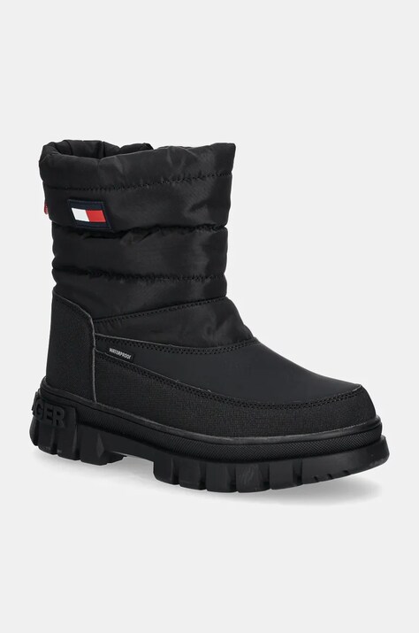 Tommy Hilfiger cizme de iarna copii culoarea negru, T3X5-33715