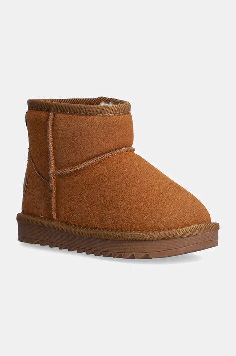Tommy Hilfiger cizme de iarna copii culoarea maro, T3A5-33615