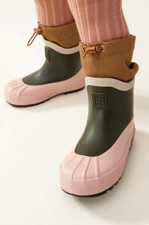 Liewood cizme copii Isaac Technical Rainboot culoarea verde, LW19230
