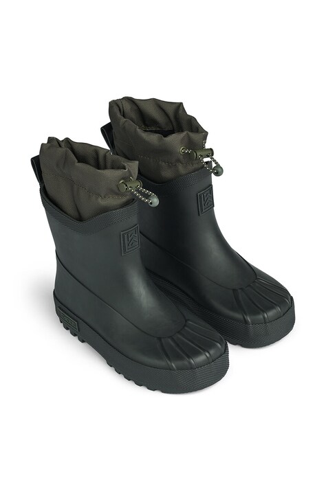 Dječje gumene čizme Liewood Isaac Technical Rainboot boja: crna, LW19230