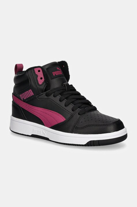 Puma sneakers pentru copii Rebound V6 Mid WTR culoarea negru, 394685