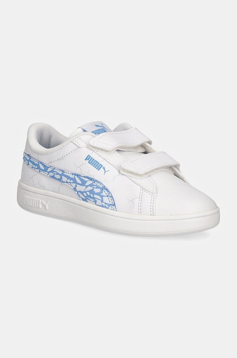 Puma sneakers pentru copii Smash 3.0 L Icy Monster culoarea alb, 397989