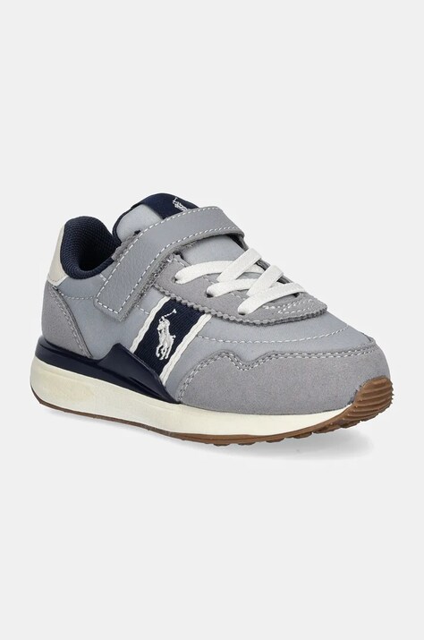 Polo Ralph Lauren sneakers pentru copii TRAIN 89 SPORT PS culoarea gri, RL00631030