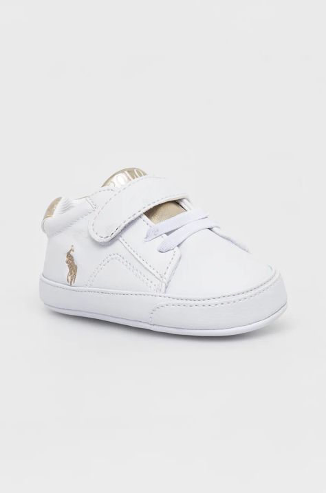 Polo Ralph Lauren adidași pentru bebeluși THERON V PS LAYETTE culoarea alb, RL01200100