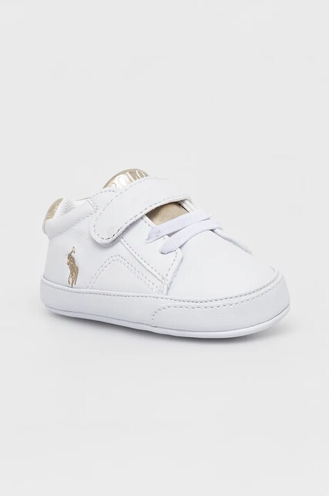 Παιδικά sneakers Polo Ralph Lauren THERON V PS LAYETTE χρώμα: άσπρο, RL01200100