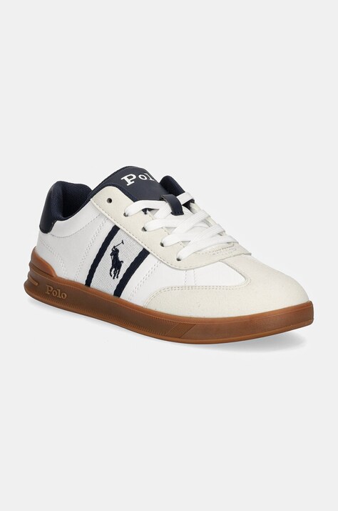 Polo Ralph Lauren sneakers pentru copii HERITAGE COURT III T-TOE culoarea alb, RL01253100