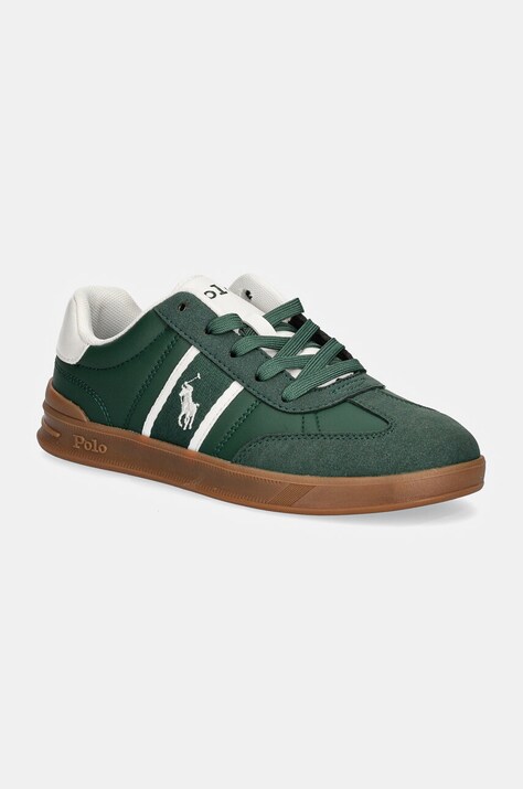Дитячі кросівки Polo Ralph Lauren HERITAGE COURT III T-TOE колір зелений RL01253301
