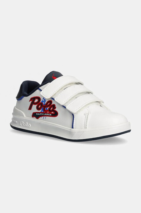 Polo Ralph Lauren sneakersy dziecięce HERITAGE COURT III GRAPHIC EZ kolor biały RL01259100