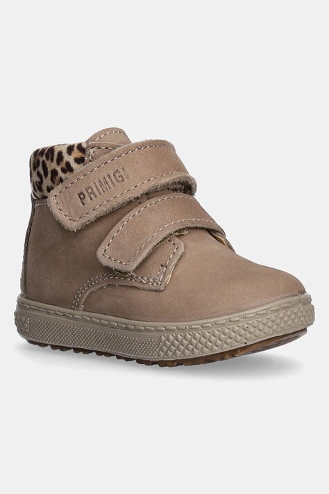 Дитяче взуття з нубуку Primigi колір бежевий PBZ 68527