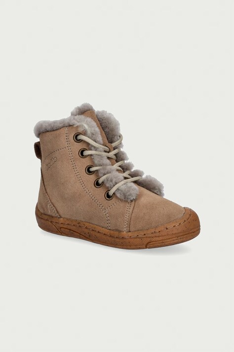 Froddo Παπούτσια χειμερινά παιδικά σουέτ MINNI SUEDE LACES καφέ G2110140