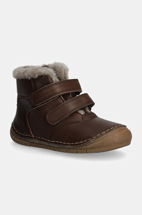 Детские кожаные зимние ботинки Froddo PAIX UP WINTER цвет коричневый G2110143