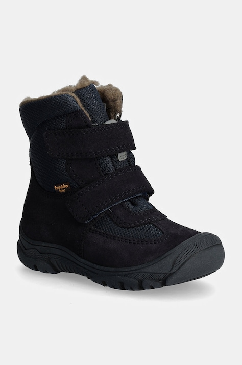 Froddo śniegowce skórzane dziecięce LINZ WOOL TEX HIGH kolor niebieski G3160229