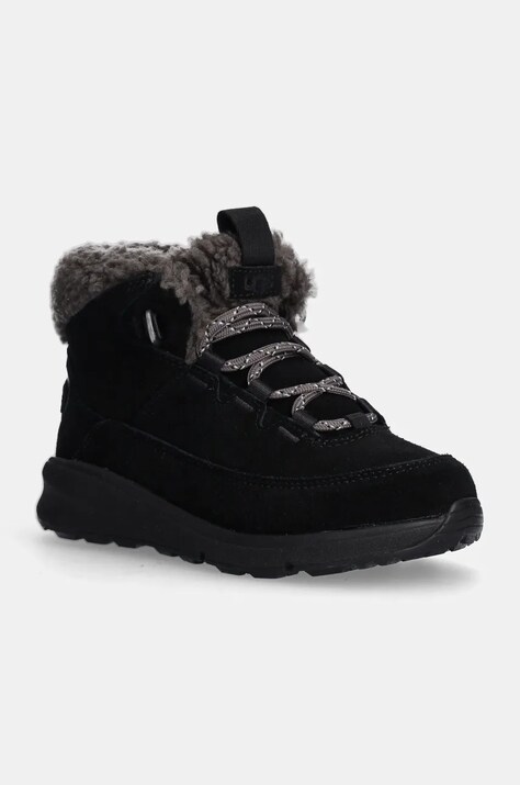 Детски велурени зимни обувки UGG TERRETRAIL COZY LACE в черно 1157574K