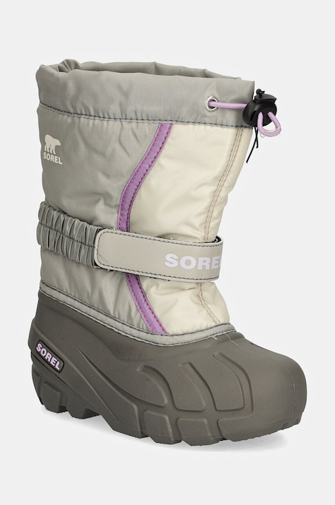 Дитячі чоботи Sorel CHILDRENS FLURRY BO колір сірий 2114082